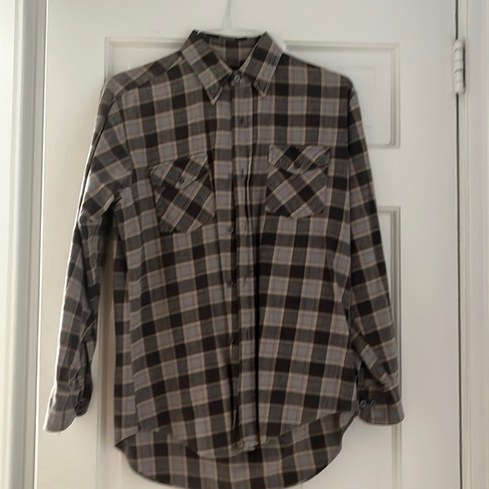 Flannel button down. M